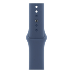 Apple Watch Series 10, 46 мм корпус из алюминия цвета «Silver», ремешок Sport Band размера S/M цвета «Denim»