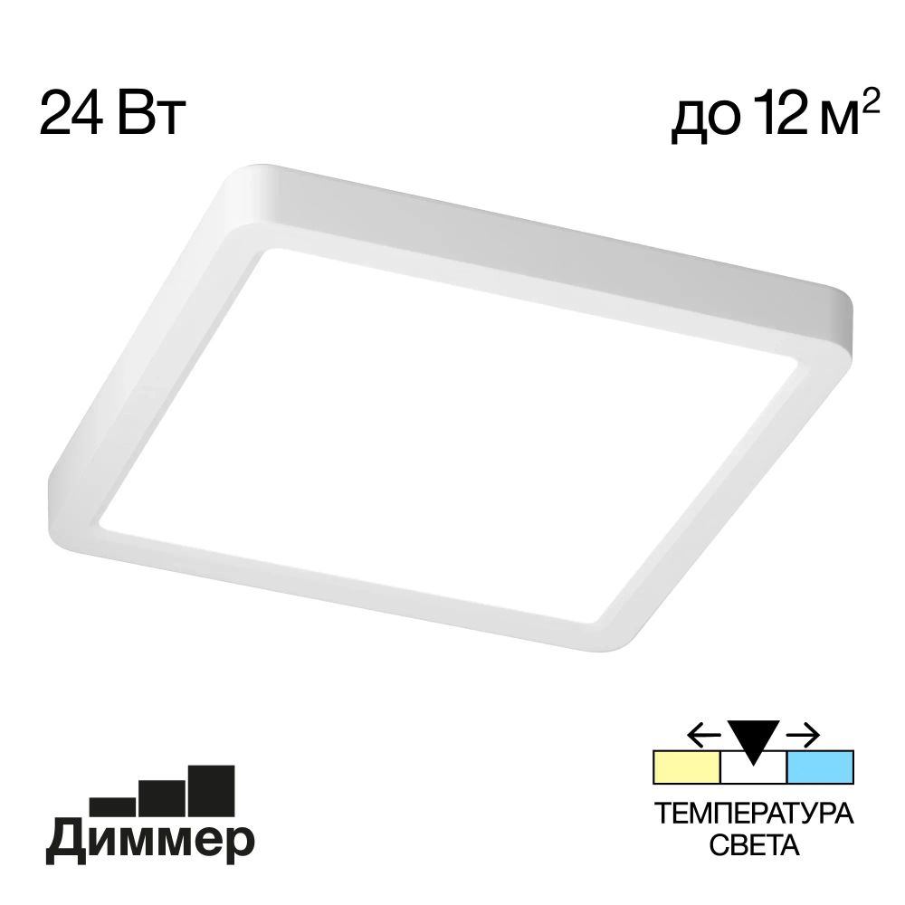 Citilux Бейсик CL738K240V LED Светильник накладной Белый