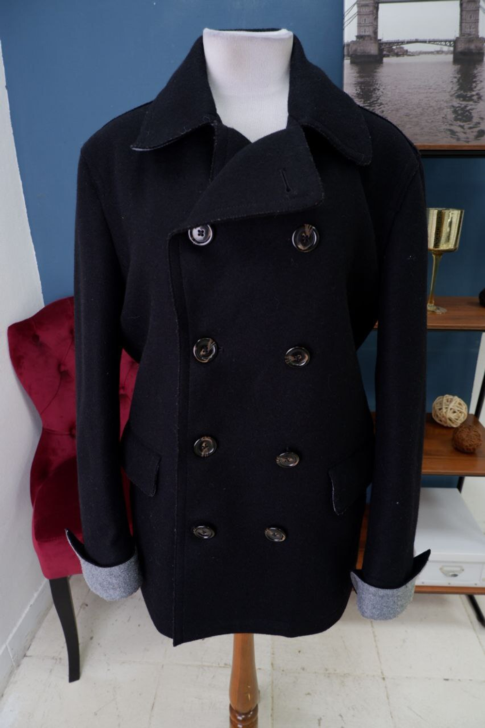 Полупальто Benetton повседневное 50 размер