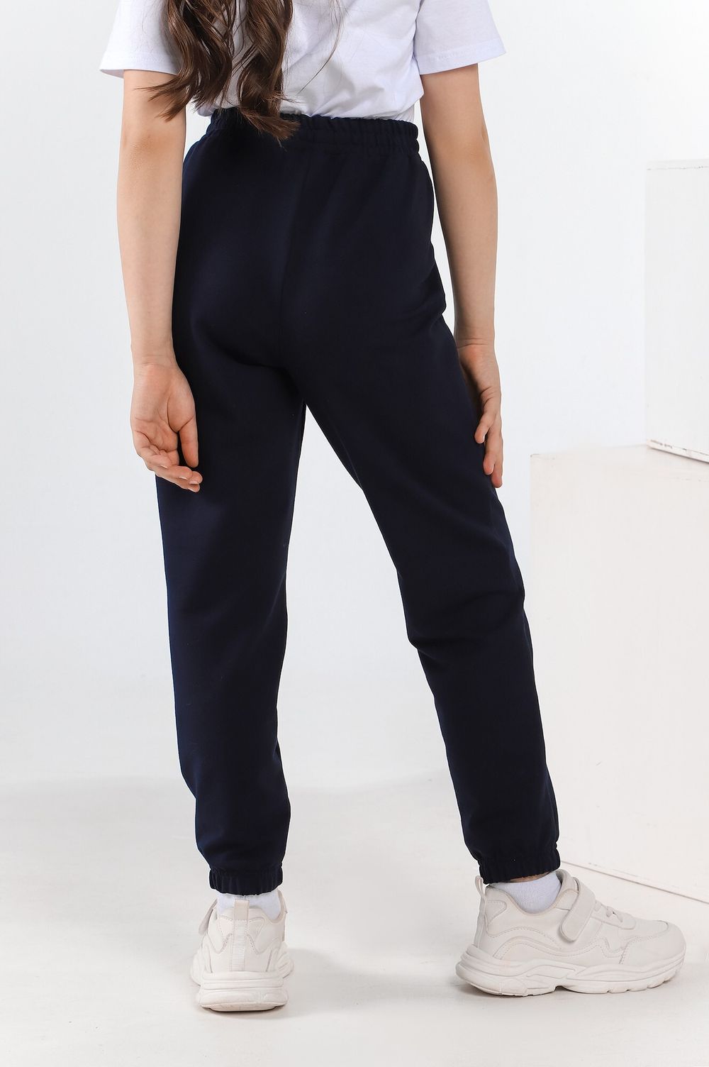 Брюки для девочки Скул-1 Виотекс ТЁМНО-СИНИЙ