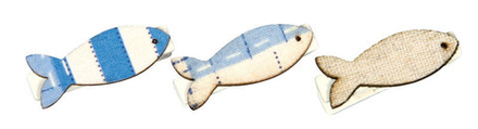 Декоративная прищепка "Рыбка", 3,5 см