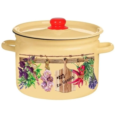 Кастрюля эмал цил La Speсio 2,9л ТМ Appetite