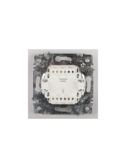 Переключатель 1-кл. СП Accent 6-103-01 10А IP20 250В AL/CU бел. Intro Б0063450