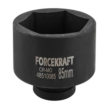 Головка ударная глубокая 1'', 85мм (6гр) FORCEKRAFT FK-48510085