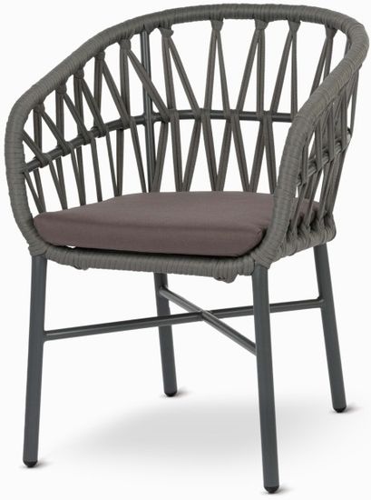 Cтул садовый Liberec цвет антрацитовый/серый