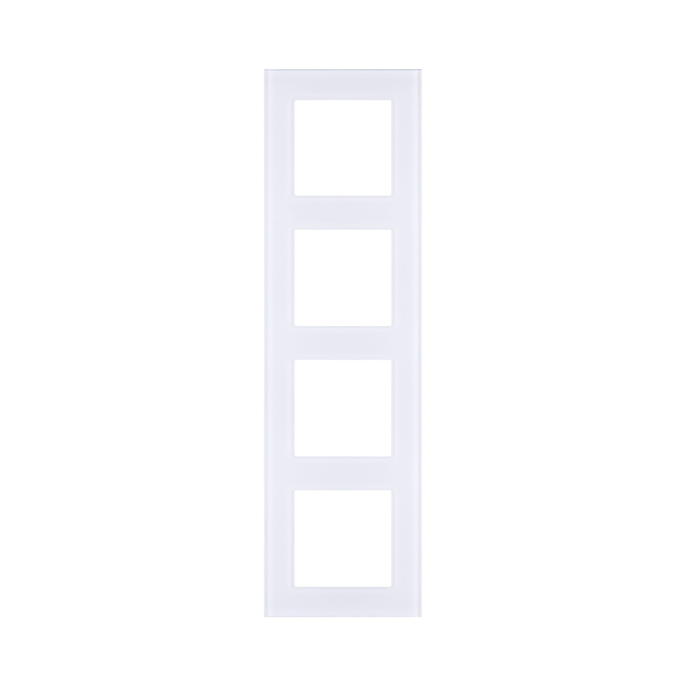 Рамка 4-постовая, стекло белый Kollinger Asthetik AS4WH