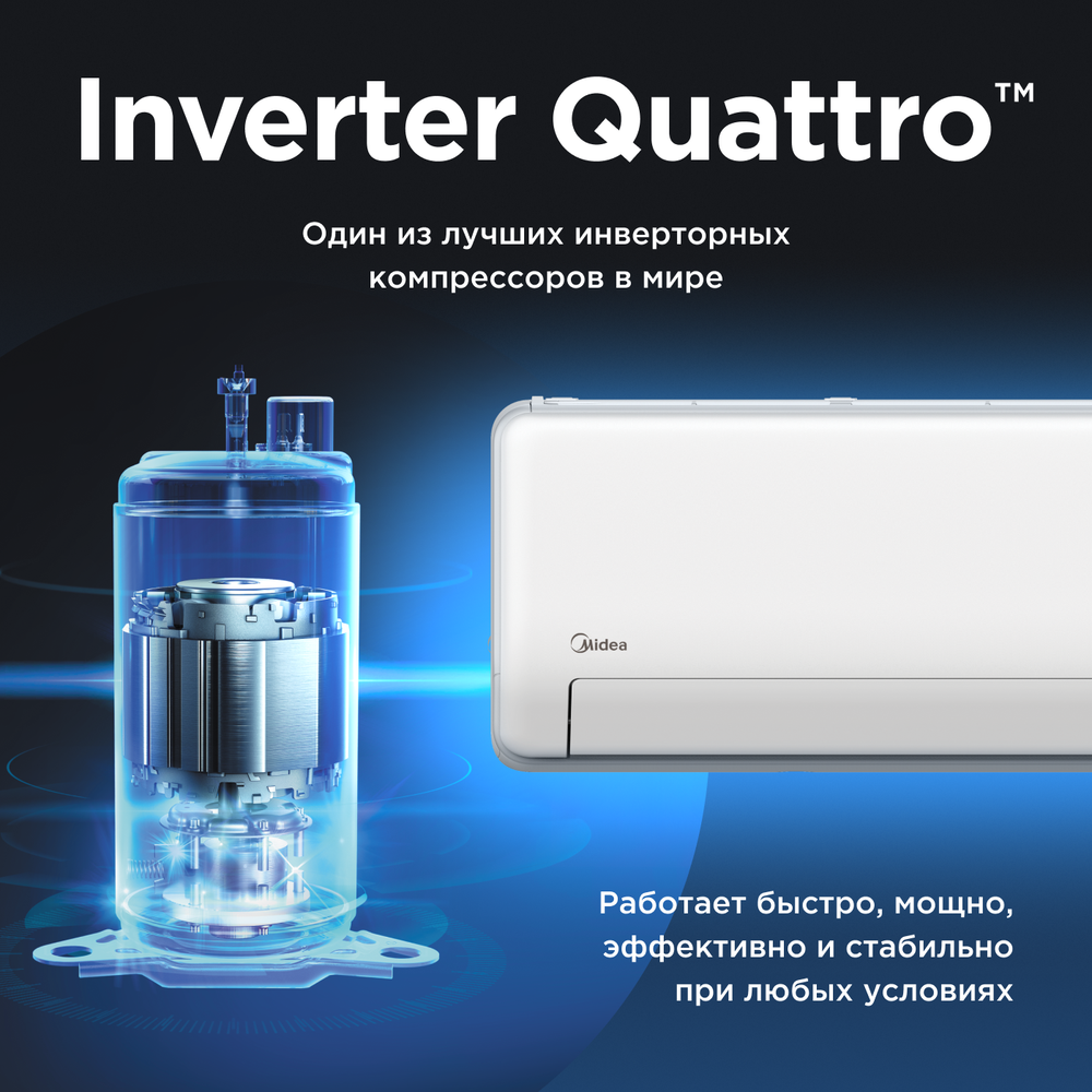 Настенная сплит-система Midea HeatForce MSHP-12N8D6-I/MSHP-12N8D6-O