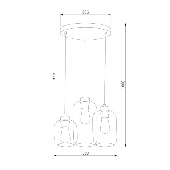 Подвесная люстра TK Lighting 3185 Marco