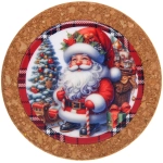 Подставка под кружку 10см «Дедушка Мороз»