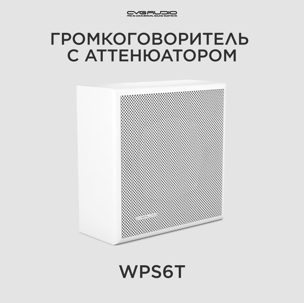 CVGAUDIO WPS6T Настенная Public Address акустическая система 100V