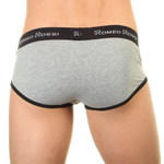 Мужские трусы-брифы с низкой посадкой и черной резинкой (Размер: L) (Цвет: черный)