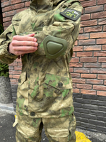Тактический костюм горка с наколенниками и налокотниками мох