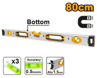 Алюминиевый магнитный строительный уровень 800 мм INGCO HSL38080M INDUSTRIAL