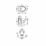 Биде подвесное SIMAS Arcade AR843bi*1