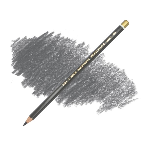 Карандаш художественный цветной POLYCOLOR, цвет 458 серый теплый самый темный