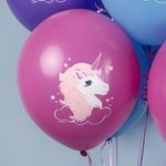 Шар (12''/30 см) Нежный единорог, Ассорти, пастель, 1 ст, 25 шт.