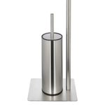 Держатель для туалетной бумаги с ершиком iver, матовый хром