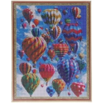 Алмазная мозаика на подрамнике с полным заполнением «МИР ЯРКИХ КРАСОК», небо, 40*50см