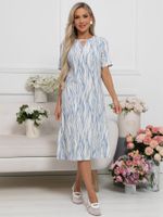 Платье Тоскана (голубо-белое) П15513-45М LT Collection