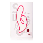 Двойной красный вибратор Silhouette S15 - 20 см. (Цвет: красный)