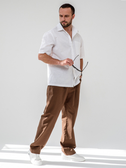 Сорочка верхняя мужская "Лён"