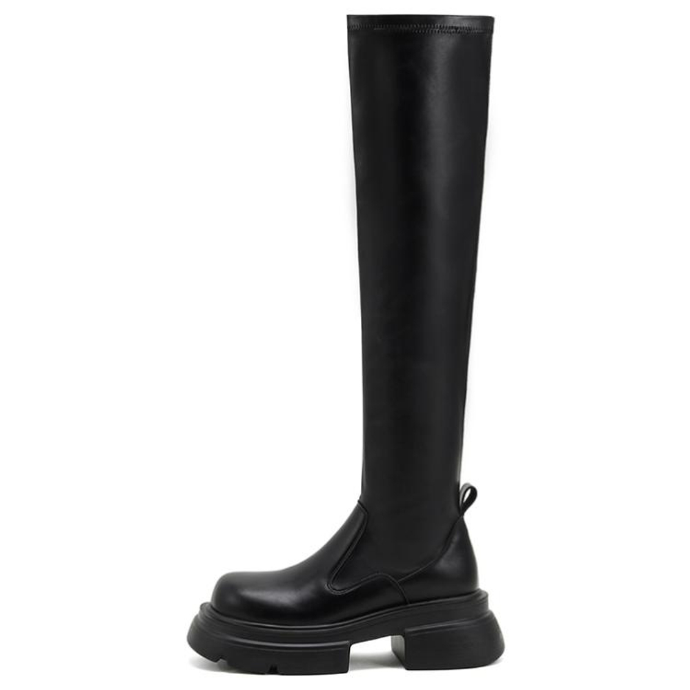 AGSDON Over the knee Boots 6cm Women"s Black