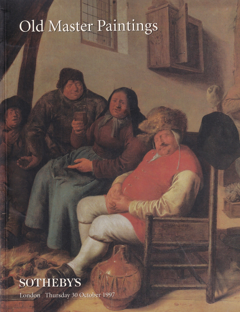 Каталог аукциона Sotheby's, Лондон, Живопись старых мастеров от 30 октября 1997 года