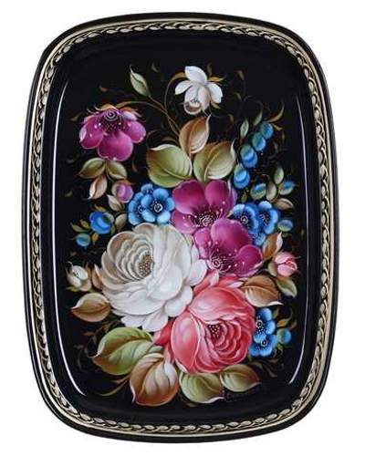 Zhostovo metal tray A12D180526262