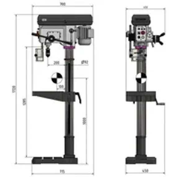 Вертикально-сверлильный станок Optimum OPTIdrill DH 24BV