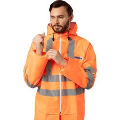 Костюм сигнальный влагозащитный Extra-V-КБР полиэфир с ПВХ покрытием оранжевый с СОП