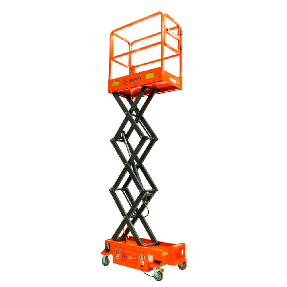 Подъемник ножничный несамоходный SJY-0.3-3 (220В, 300 кг, 3 м) SMARTLIFT (SMART)