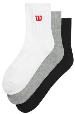 Теннисные носки Wilson Quarter Top Sock 3P - разноцветный