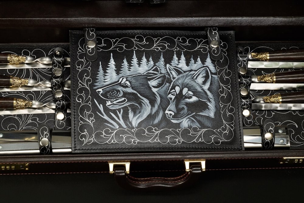 Подарочный набор для пикника в кейсе "Престиж"