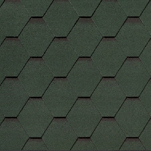 Черепица гибкая Roofshield C-S-6 Classic Стандарт зеленая с оттенением