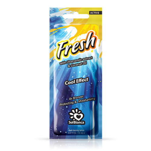 Крем для загара в солярии Fresh с 4-компонентным бронзатором, саше 15 мл