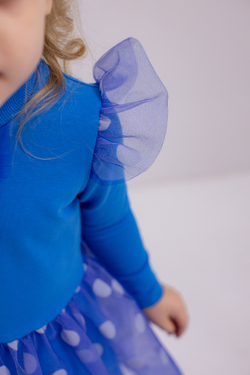 Платье для девочки, модель №2, рост 92 см, синее