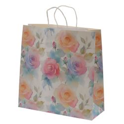 GAEM Пакет подарочный L (бумага 210г/м2, блок 12шт), L34 W12 H34 см, 4в.