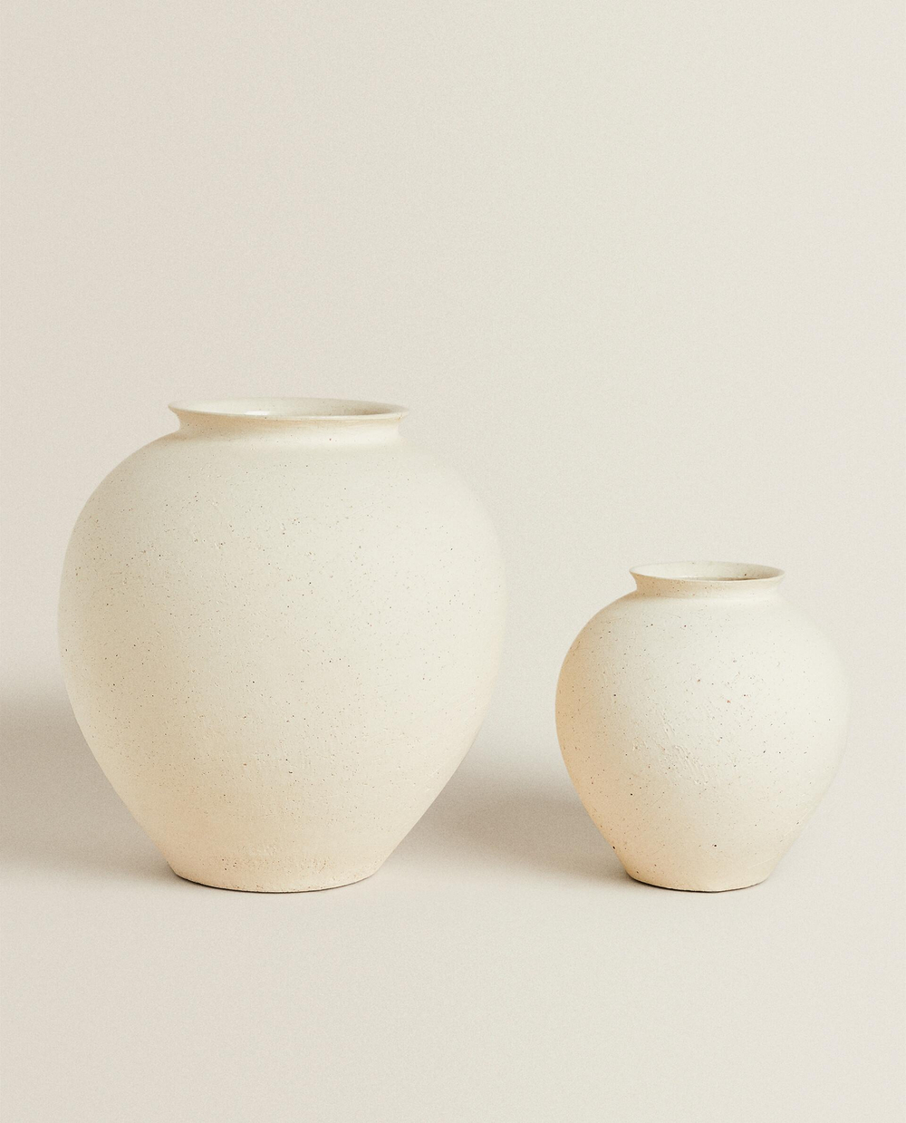 Zara Home Ваза из керамики, цвет серый, 21.5 см