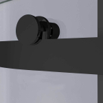 Душевой уголок Como-N VSR-4CN9015CLB, 1500*900, черный, стекло прозрачное