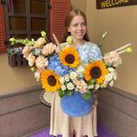 Букет из подсолнухов «Полевой роман»