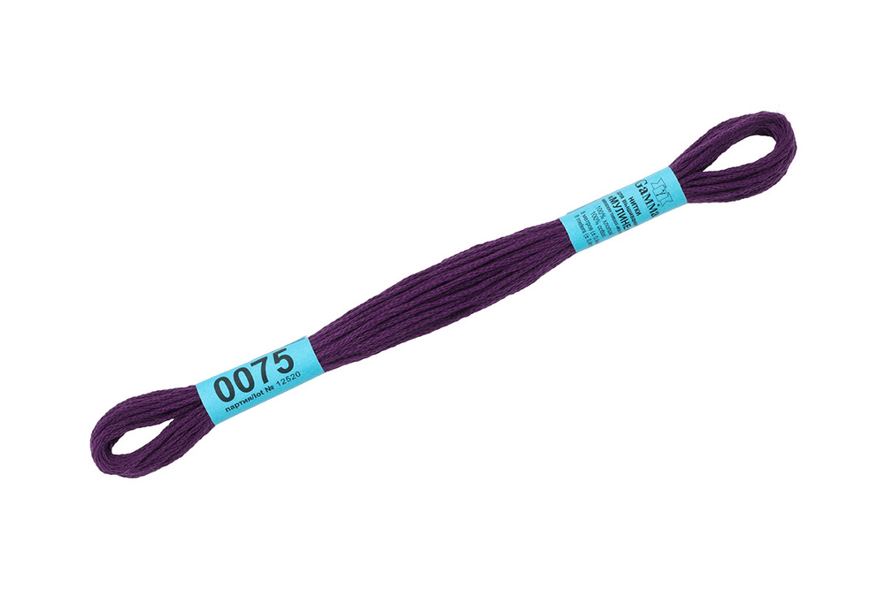 Мулине "Gamma" , 100% хлопок, 8 м, №0075