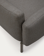 Sorells 4-местный модульный садовый диван из алюминия с серой отделкой