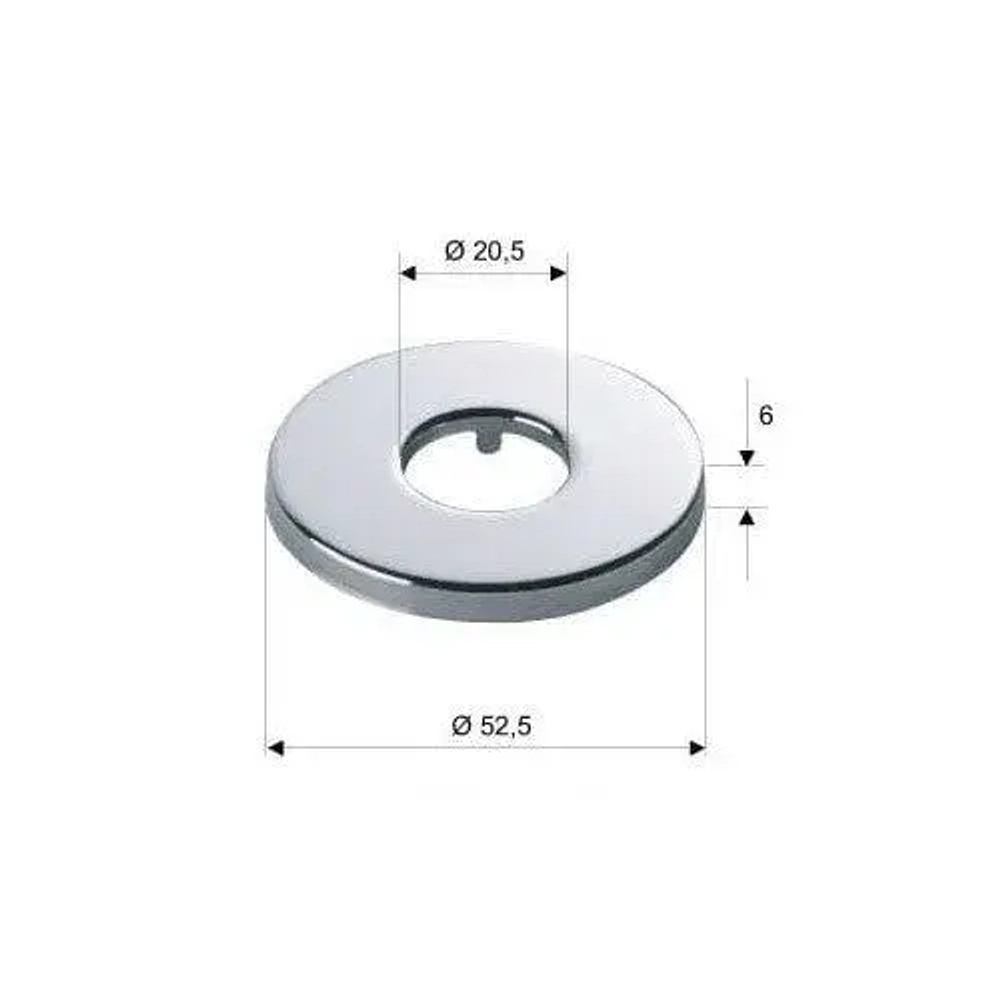 Декоративный отражатель Remer Lux 130N12RR, сталь, глянцевый хром, 1/2", универсальный