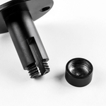 510197 Крепление к потолку /на стену жесткое (54мм) без подвода питания DUE HERMES ЧЕРНЫЙ