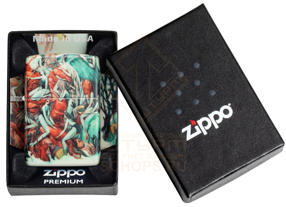 Зажигалка Zippo 49392 Tiurina, White Matte