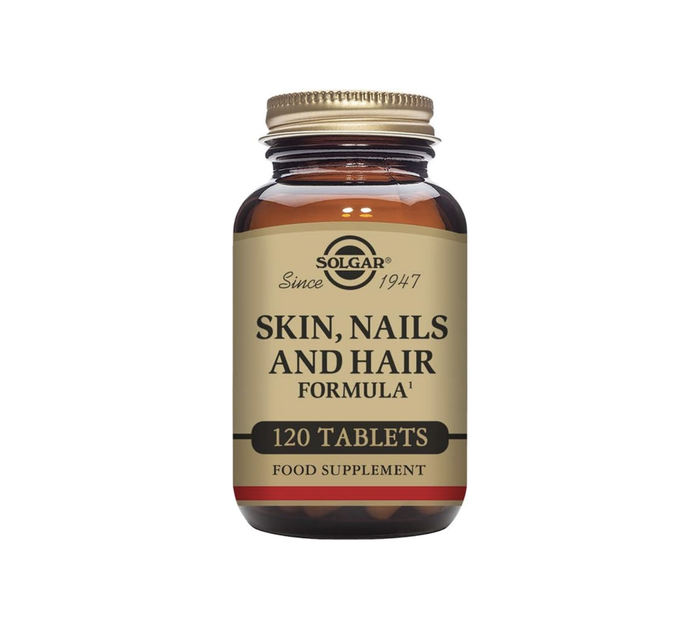 Solgar Skin, Nails & Hair, Усовершенствованная формула МСМ, 120 таблеток - Поддерживает коллаген для здоровья волос, ногтей и кожи - Содержит цинк, витамин С и медь - Не содержит ГМО, глютен и молочные продукты - 60 порций