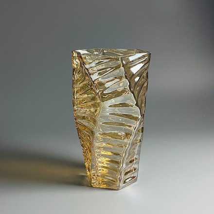 Lenardi 200-202 Декоративная ваза для цветов 25см в под.уп.(х8)Стекло