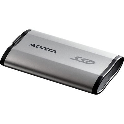 Твердотельный диск 2TB A-DATA SD810, External, USB 3.2 Type-C, [R/W -2000/2000 MB/s] серый