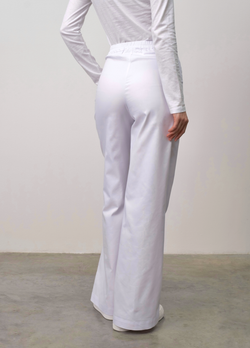 Брюки-клеш с разрезом