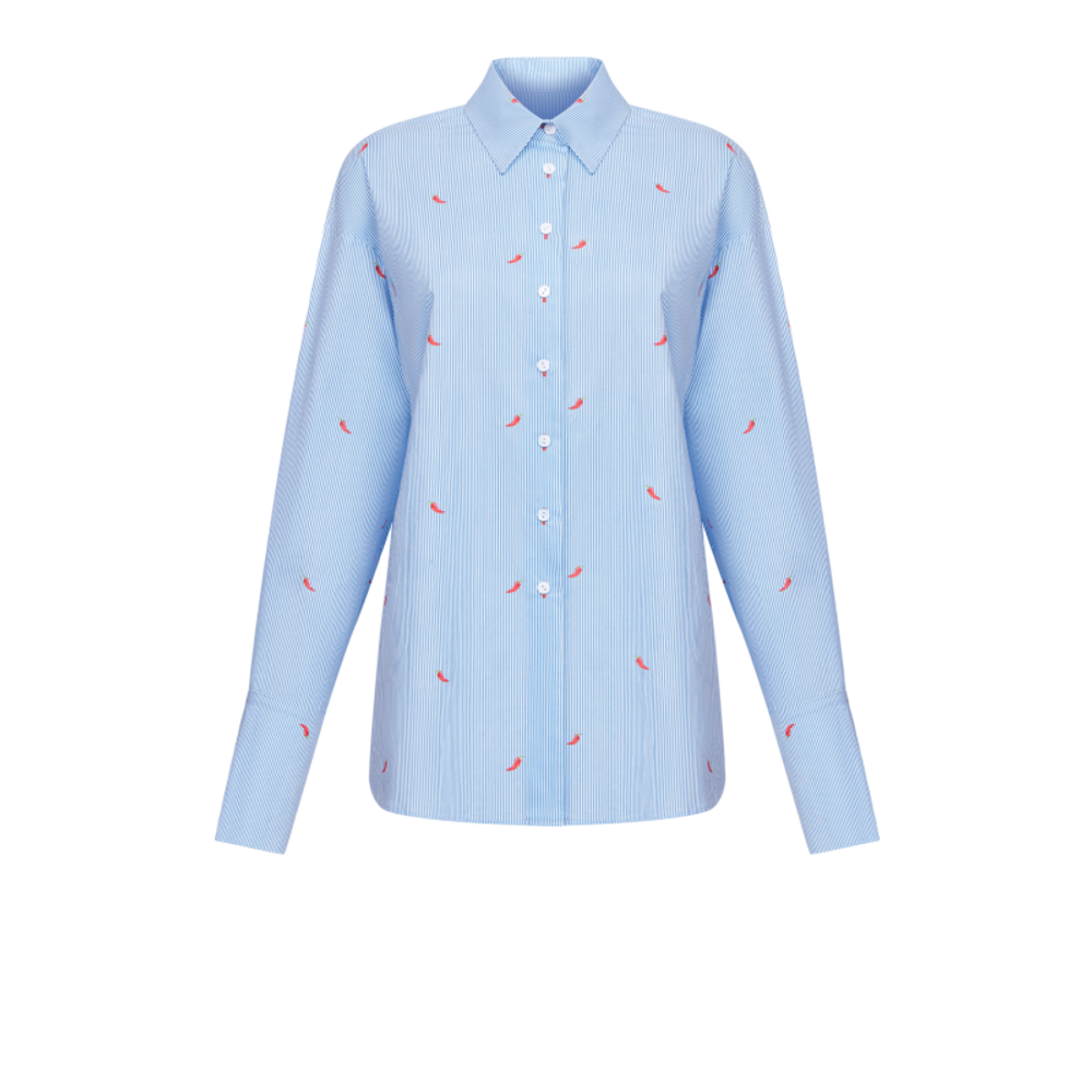 Рубашка из хлопка с принтом